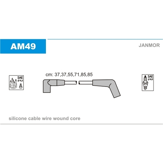 AM49 - Tändkabelsats 