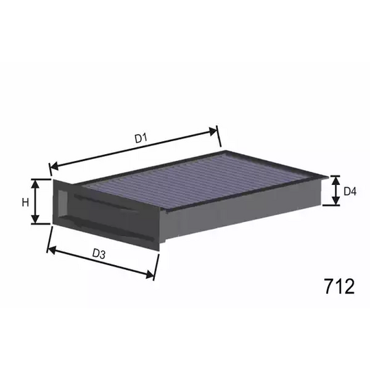 HB269 - Filter, interior air 