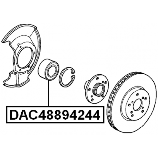 DAC48894244 - Wheel Bearing 