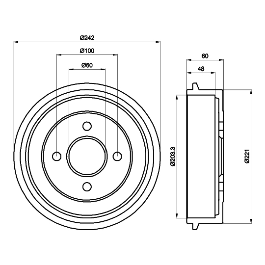 94018600 - Brake Drum 