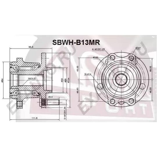 SBWH-B13MR - Wheel hub 