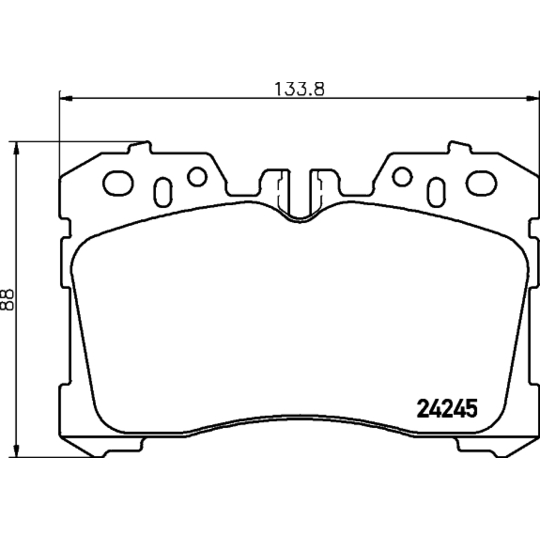 2424502 - Brake Pad Set, disc brake 