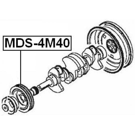 MDS-4M40 - Belt Pulley, crankshaft 