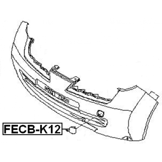 FECB-K12 - Flap, tow hook 