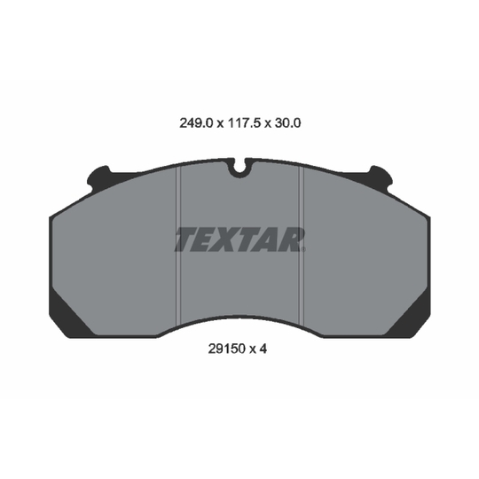 2915001 - Brake Pad Set, disc brake 