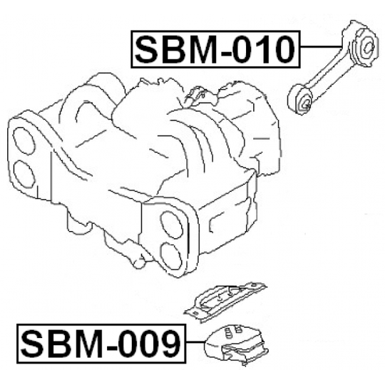 SBM-009 - Moottorin tuki 