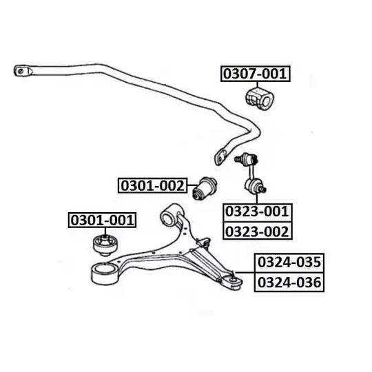 0323-002 - Rod/Strut, stabiliser 