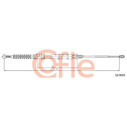 10.9043 - Cable, parking brake 
