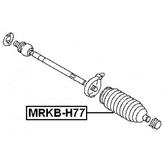 MRKB-H77 - Bellow, steering 