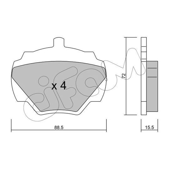 822-353-0 - Brake Pad Set, disc brake 