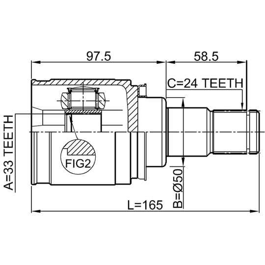 0411-CY3MTLH - Joint, drive shaft 