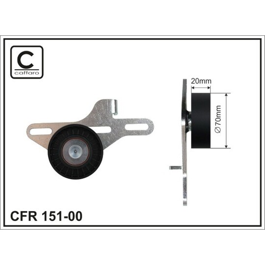 151-00 - Belt Tensioner, v-ribbed belt 