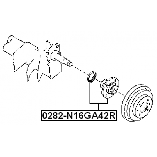 0282-N16GA42R - Wheel hub 