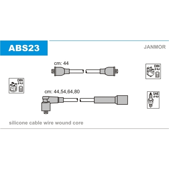 ABS23 - Sytytysjohtosarja 