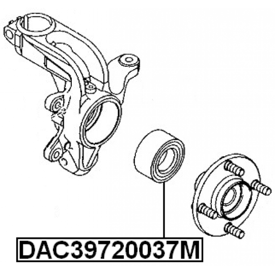 DAC39720037M - Hjullager 
