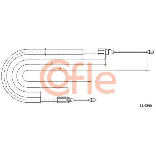 11.6590 - Cable, parking brake 