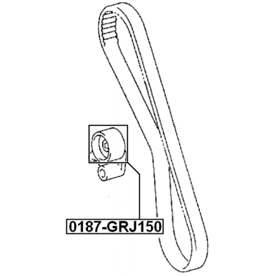 0187-GRJ150 - Tensioner Pulley, timing belt 