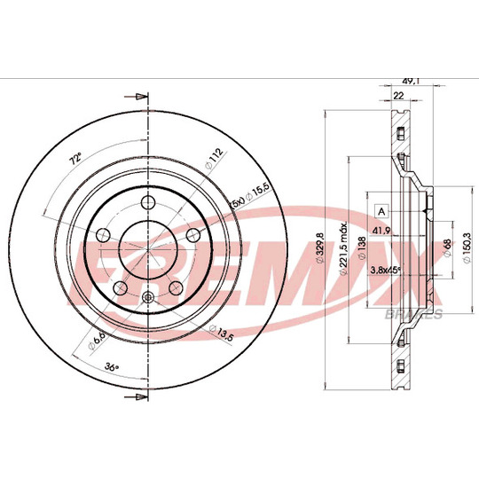 BD-5314 - Brake Disc 