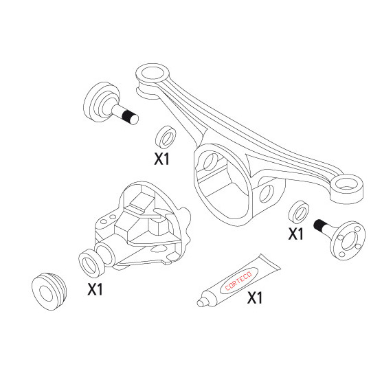 19535861 - Packningssats, differential 