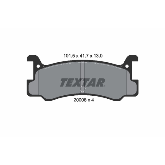 2000801 - Brake Pad Set, disc brake 