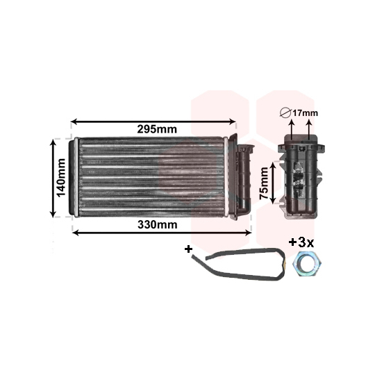 17006183 - Heat Exchanger, interior heating 
