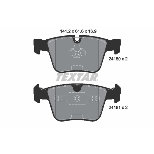 2418001 - Brake Pad Set, disc brake 