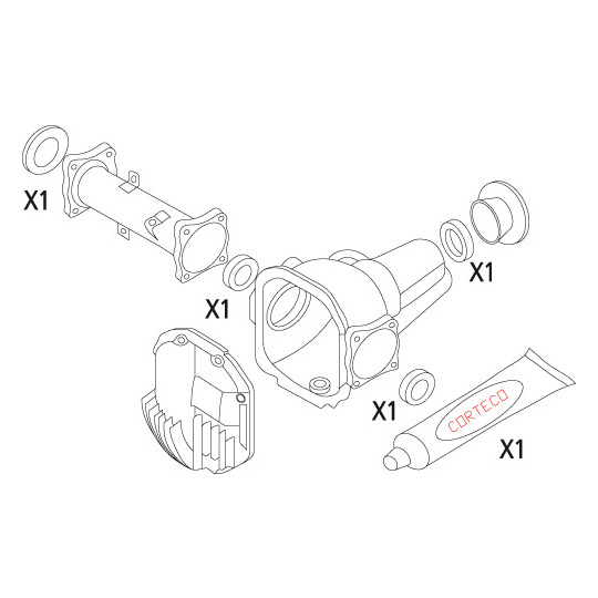 19536138 - Gasket Set, differential 