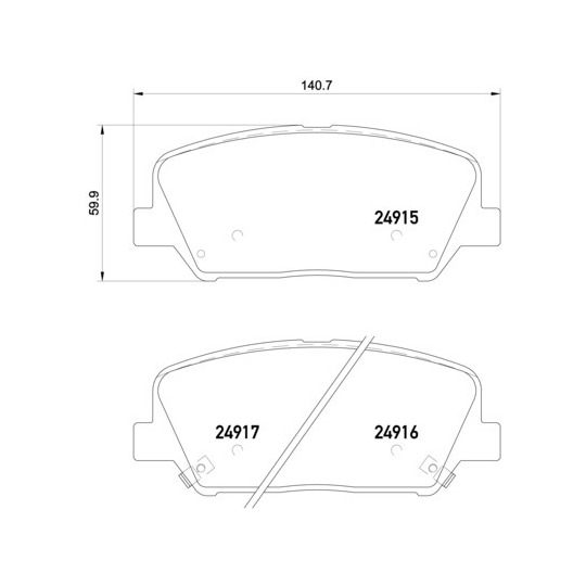 P 30 065 - Brake Pad Set, disc brake 