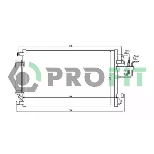 PR 1305C1 - Condenser, air conditioning 