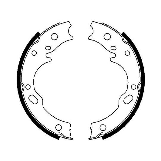 91076100 - Brake Shoe Set, parking brake 