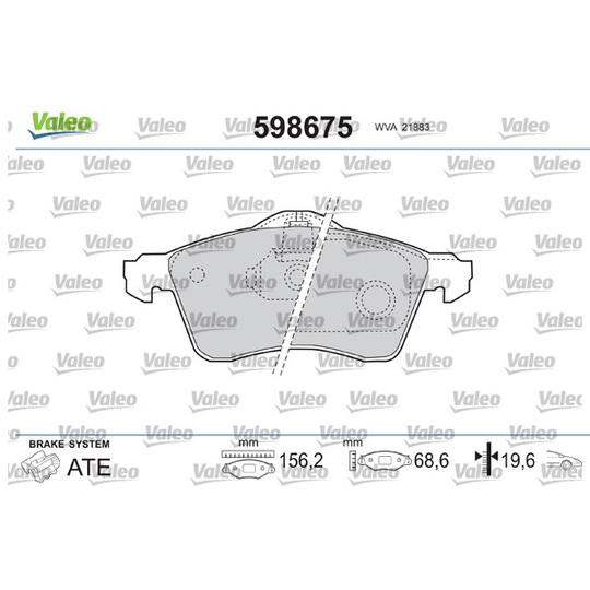 598675 - Brake Pad Set, disc brake 