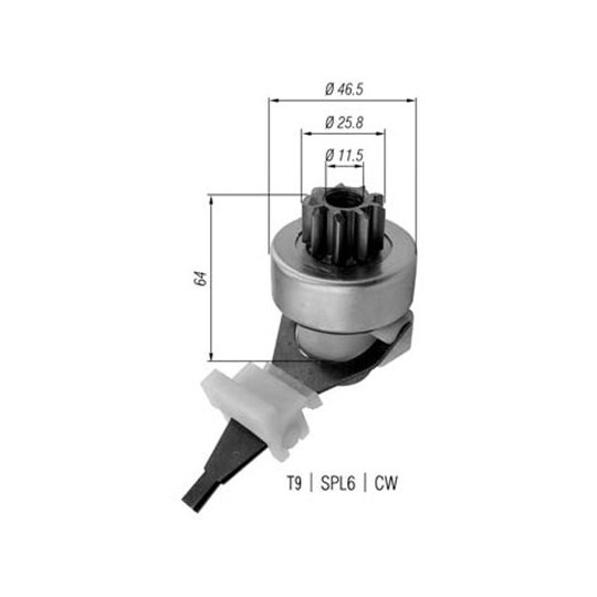 940113020421 - Starter pinion 