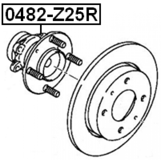 0482-Z25R - Wheel hub 