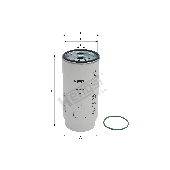 H710WK - Fuel filter 
