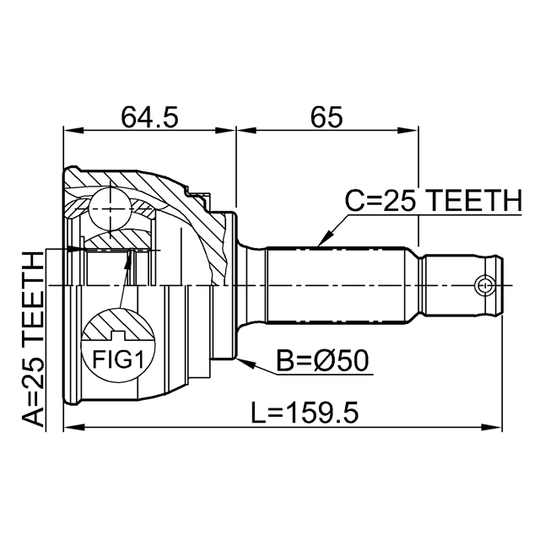 0410-006 - Joint, drive shaft 