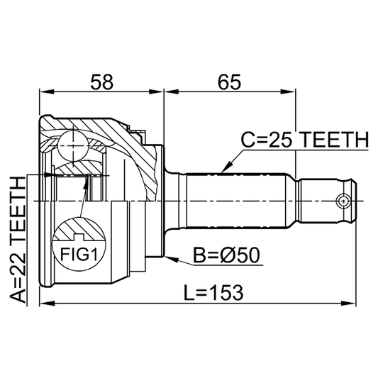 0410-001 - Joint, drive shaft 