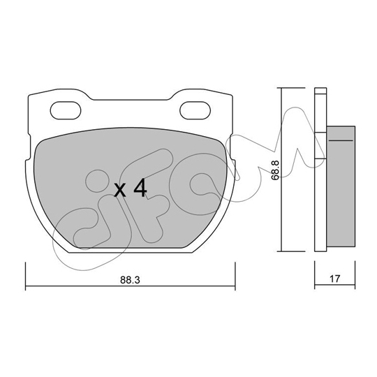 822-354-1 - Brake Pad Set, disc brake 