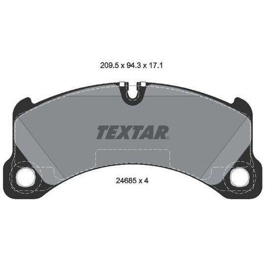 2468501 - Brake Pad Set, disc brake 