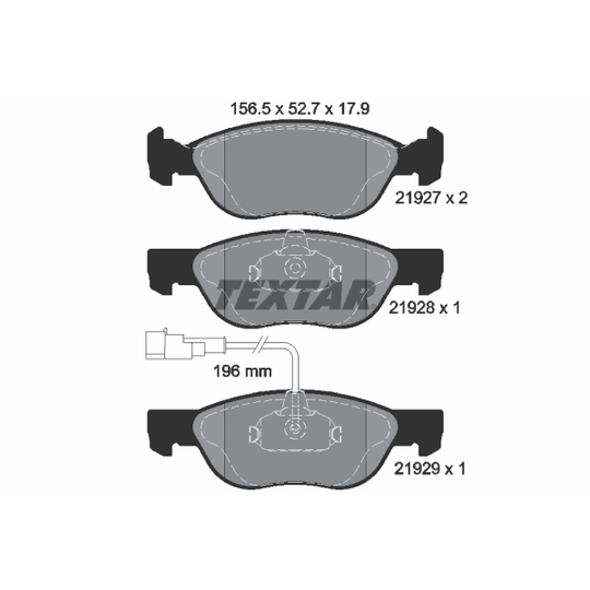 2192701 - Brake Pad Set, disc brake 