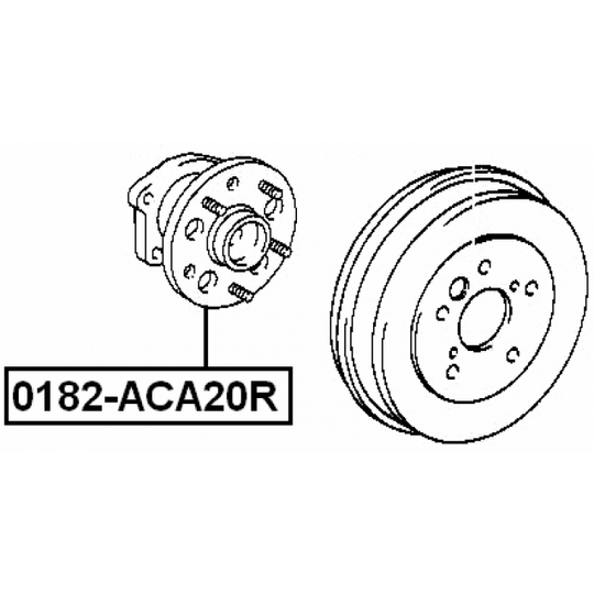 0182-ACA20R - Wheel hub 