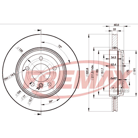 BD-6073 - Brake Disc 