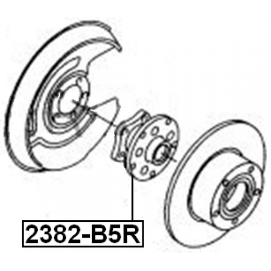 2382-B5R - Wheel hub 