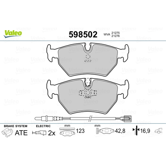 598502 - Brake Pad Set, disc brake 