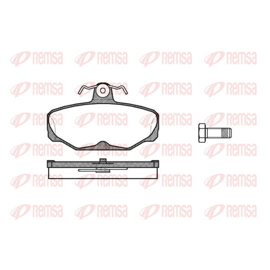 0205.00 - Brake Pad Set, disc brake 