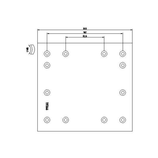 1936605 - Brake Lining Kit, drum brake 