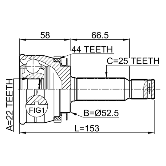 1210-ACCA44 - Led, drivaxel 