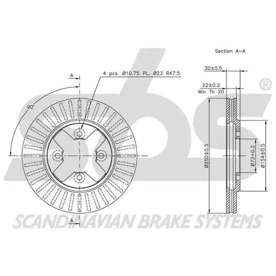 1815202238 - Brake Disc 