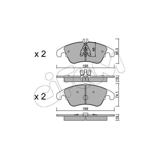 822-775-2 - Brake Pad Set, disc brake 