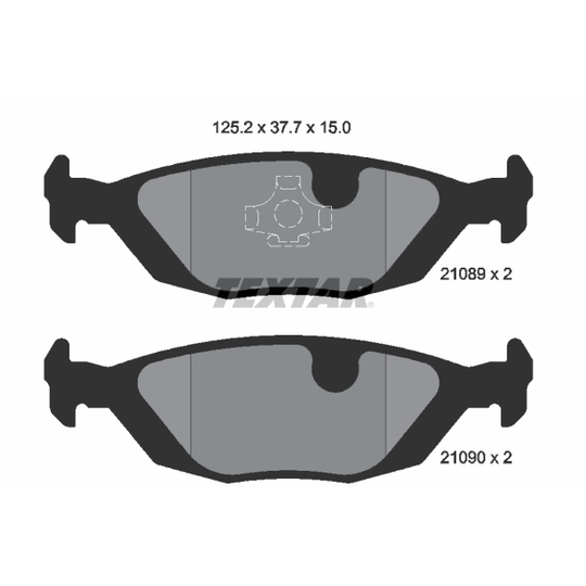 2108902 - Brake Pad Set, disc brake 