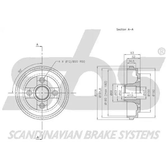 1825253619 - Brake Drum 